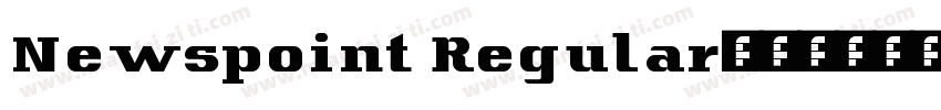 Newspoint Regular字体转换
